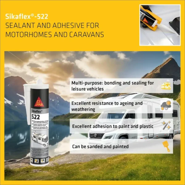 Sikaflex 522 Caravan Sealant & Adhesive 300ml