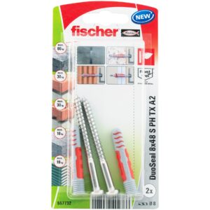 fischer DuoSeal 8 x 48 S PH TX A2 K NV - 557732