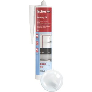 fischer sanitary silicone Sanitary SI (DSSI) white 280 ml