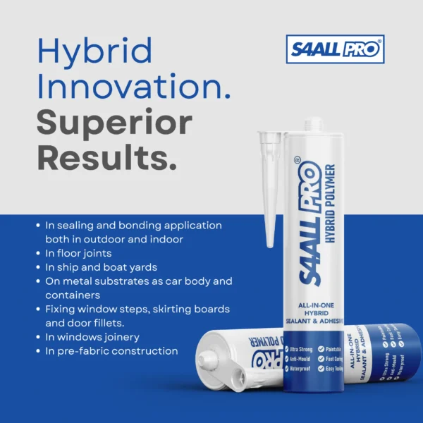 S4ALL PRO All-In-One Hybrid Polymer Caravan Sealant & Adhesive