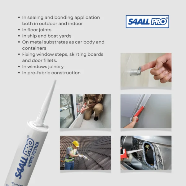 S4ALL PRO All-In-One Hybrid Polymer Caravan Sealant & Adhesive