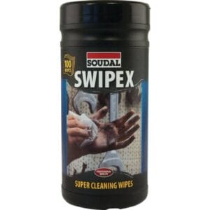 Soudal Swipex Wipes tub of 100 cleaning wipes