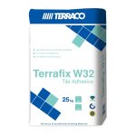 Terraco Terrafix W32 Flexible Tile Adhesive 25kg – C2TE S1 Wall & Floor Tile Adhesive Grey